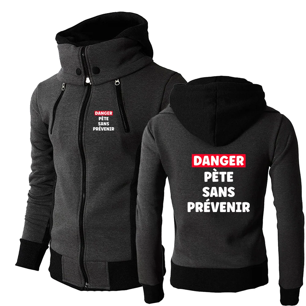 Funny Beauf Cadeau Humour Autumn Men's Sportswear Long Sleeved Hooded Sweatshirt Zipper Cardigan Jacket Hoodies