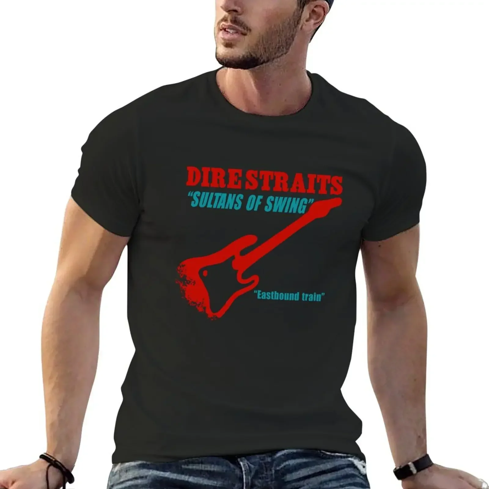 Dire Straits T Shirt Cool Old Rock Band Tee T-Shirt designer shirts blanks Short sleeve tee plus sizes designer t shirt men