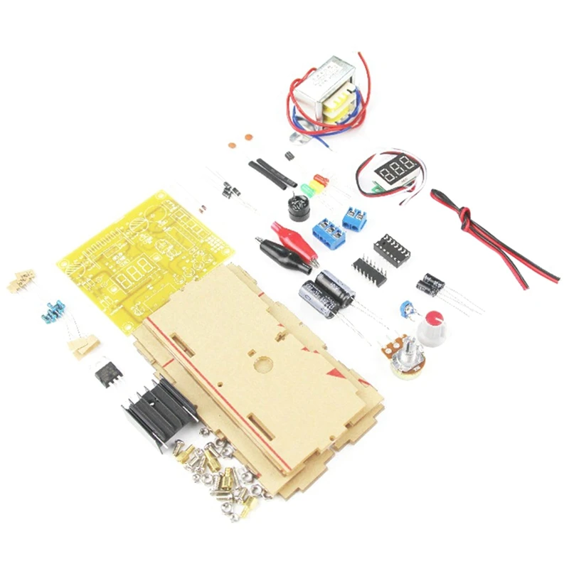 LM317 Alimentatore regolato a tensione regolabile Kit fai da te Alimentatore stabilizzato CA 220 V Spina europea da laboratorio