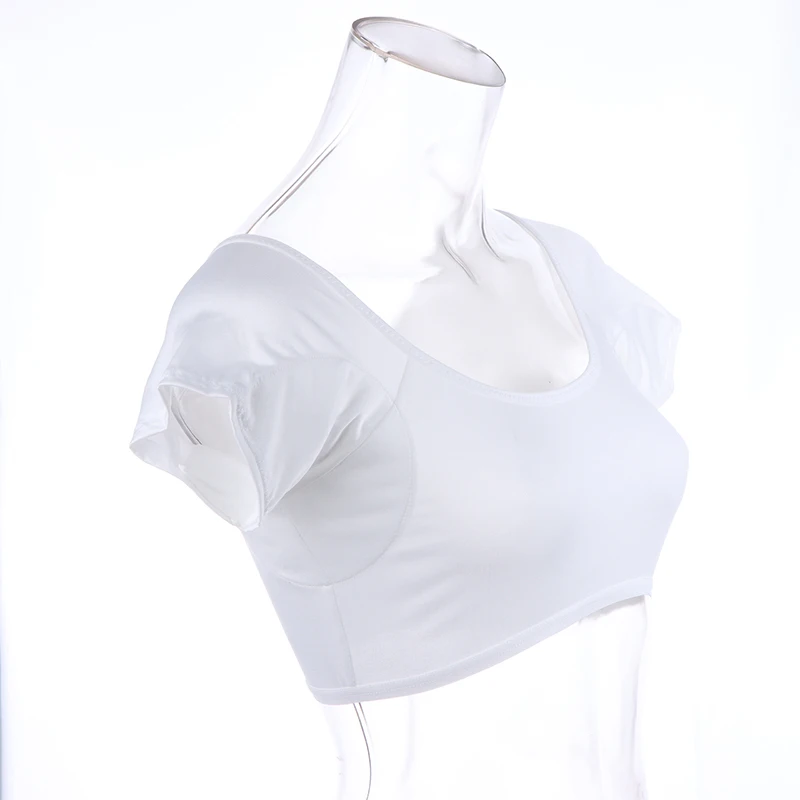 Short Armpit Cotton Fitness Yoga Vest With Moisture Wicking And Sweat Wicking Pad Under The Armpit Perfume Absorbent Deodorant