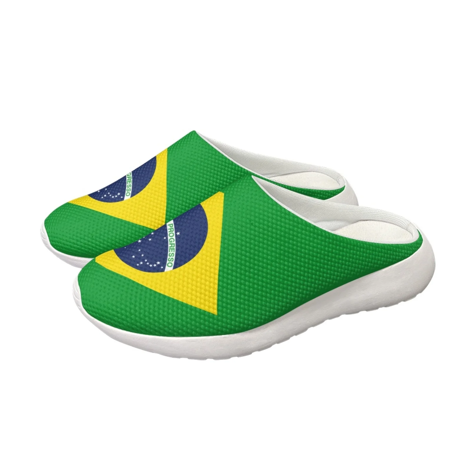 

2025 Summer Shoes Sandals Women Slides Footwear Half Shoes For Women Flat Brazil Flag Print Ladies Slippers Outdoor Mules Woman