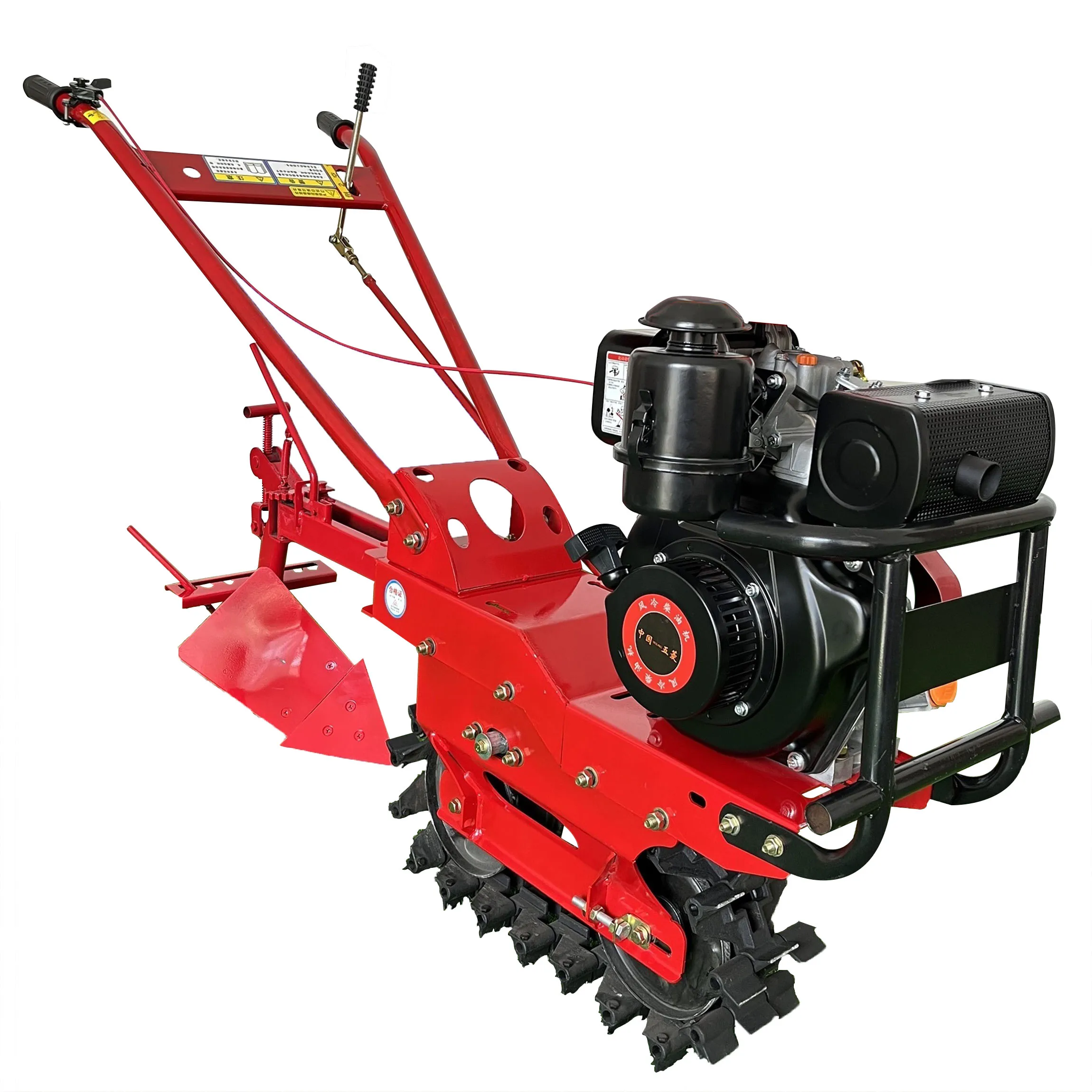 Hot Sales High Productivity 170 Farm Tiller New Condition Micro Power Cultivator High Bearing Furrow Plough Machinery