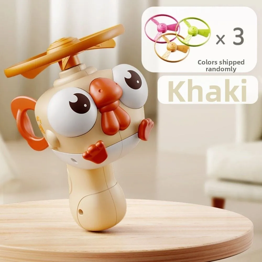 Hand-Pulled Bird launcher Soft material With Spinners Hand-held flying Cute bird shape Pull-string launching Sports Outside