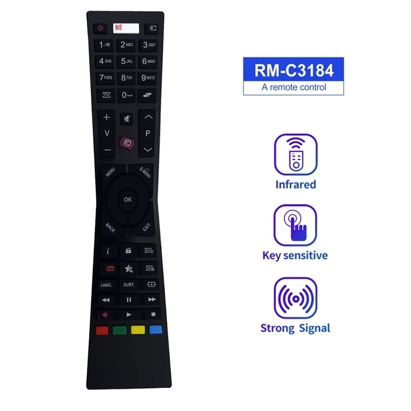 RM-C3184 Remote Control For JVC LCD TV LT43VF53A LT43VU72A LT49VU72A LT-55VU73M LT-65VU20I LT24VH52I LT-24VH52I