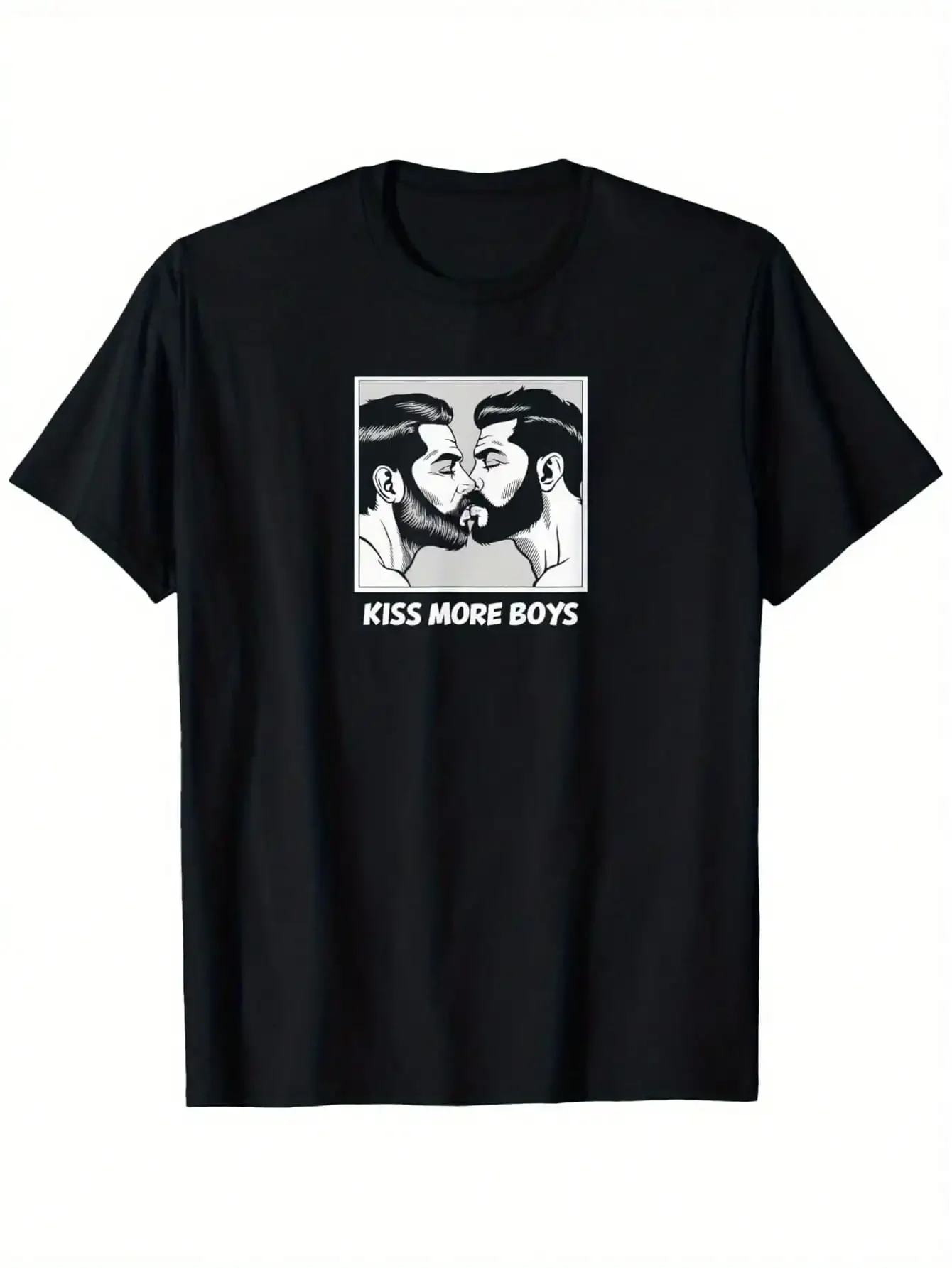 قبلة المزيد من الأولاد مثلي الجنس الدب الأب الدب LGBTQ فخر الملتحي الرجال تي شيرت الدب عالم الحيوان ، شخصية جريئة وقوية