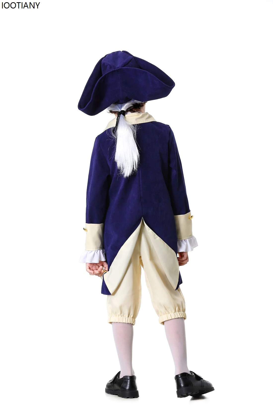 Medieval Pirate Captain Cosplay Parent-child Costume Halloween Kids Adult Colonial Period Dress Up Theme Party Stage Showing Set