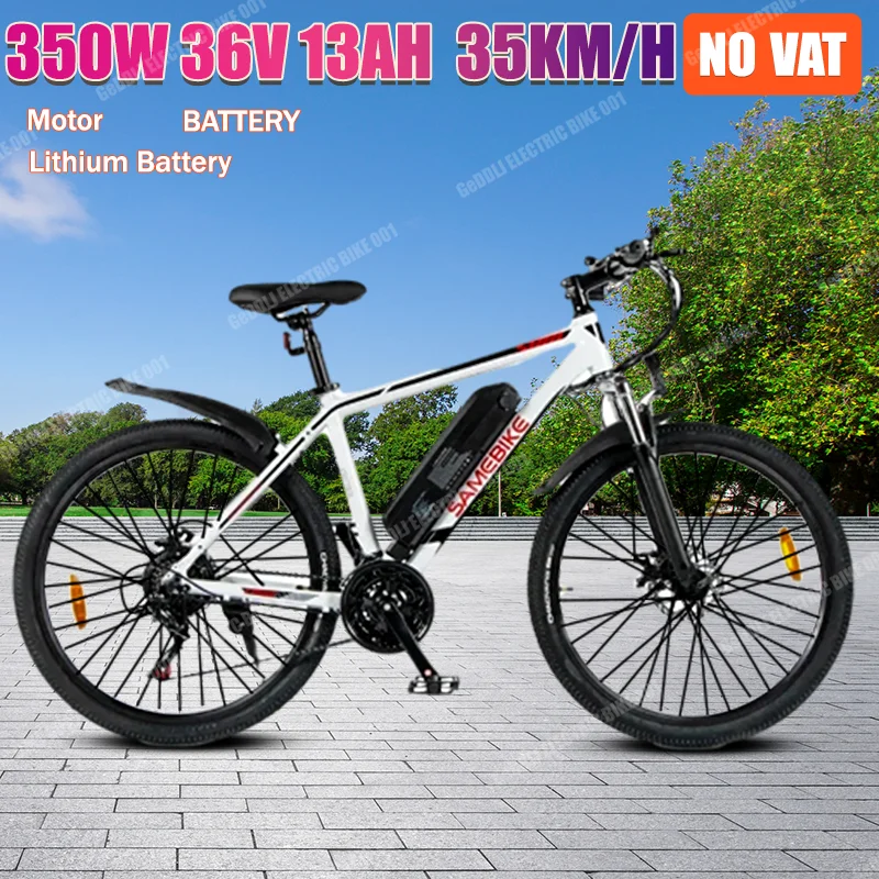 

SA SY26 Electric Bike 35km/h Ebike Brushless Motor 350W36V10AH 26 " Tire Ebike Lithium Battery Adult Mountain Electric Bicycle