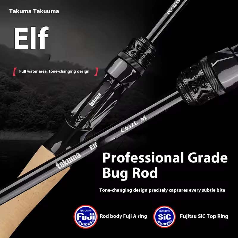 Spinning/casting Fishing Rod T1100+M40X Fuji SIC+A Ring Bass Fishing Rod