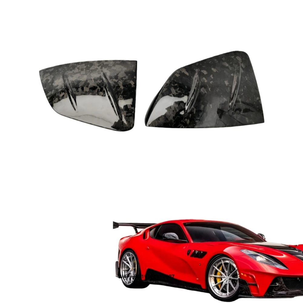 

M-style Dry Carbon Fiber Forged Pattern Rearview Mirror Shell Rearview Mirror Decoration Suitable forFerrari SF90