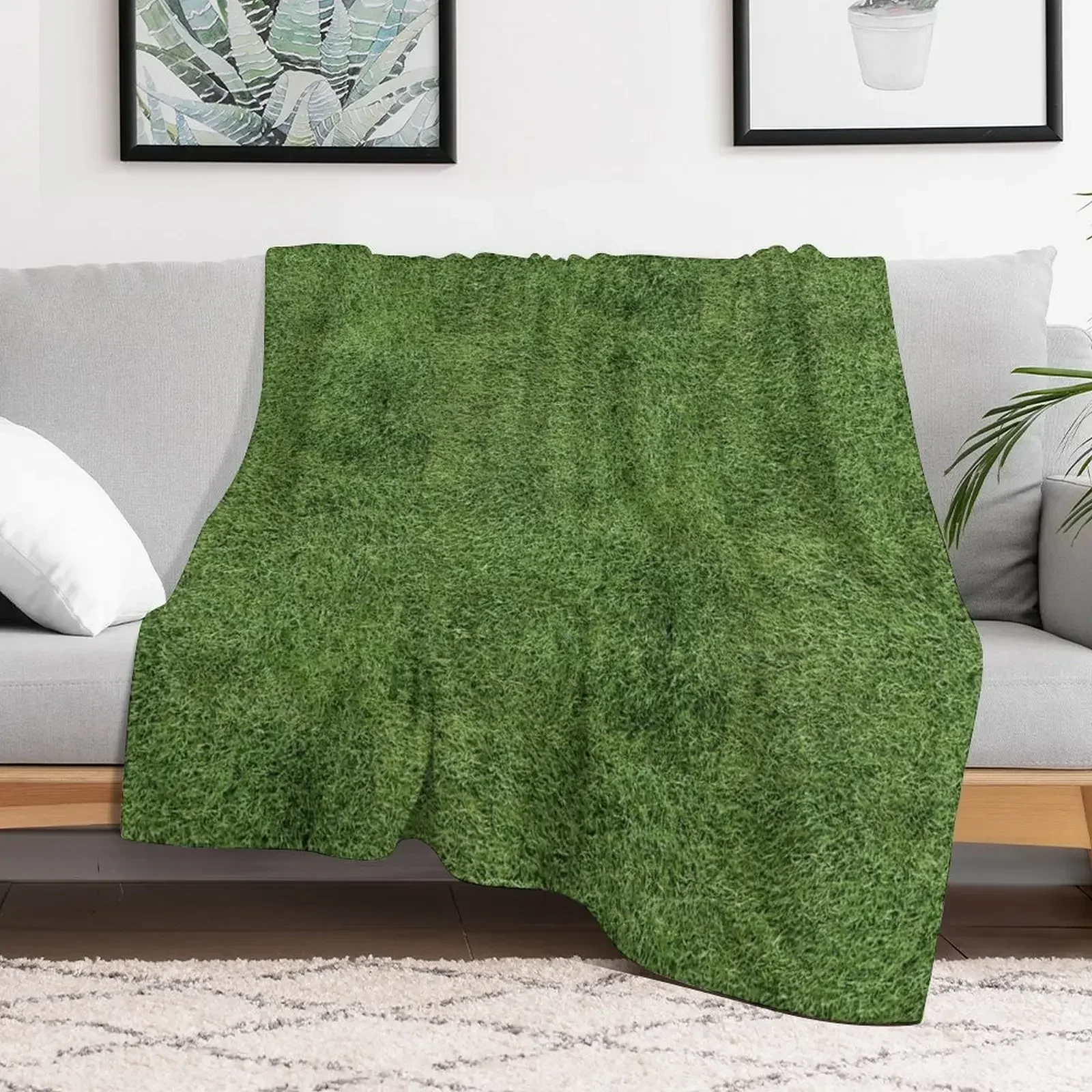 Astroturf Lush Green Turf Grass Athletic Field Texture Throw Blanket Blankets Sofas Of Decoration Soft Big Cute Plaid Blankets