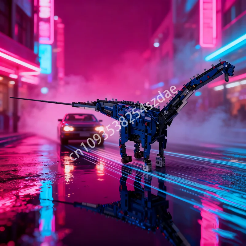 

880 шт. MOC Diplodocus, техническая модель, строительные блоки, игрушка, архитектура, рождественские подарки, креативная идея, образование, детский день рождения