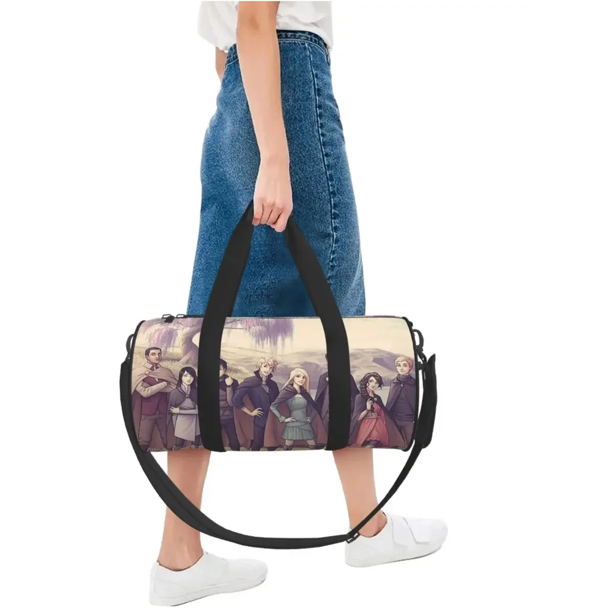 Keeper Of The Lost Cities Character Large Duffle Gym Bag Multi-Functional Duffle Travel Bags Handbags Fitness bag