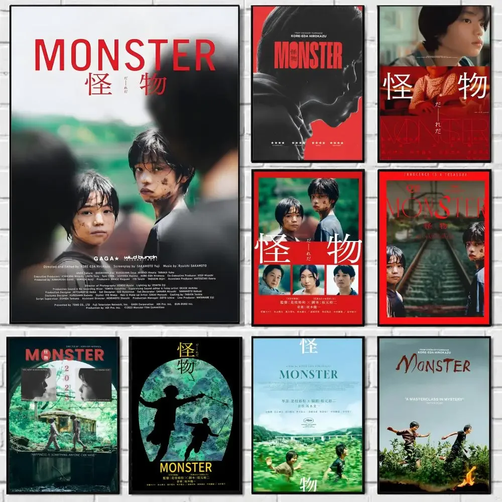 Movie M-Monster 2023 Poster Self-adhesive Art Waterproof Paper Sticker Coffee House Bar Room Wall Decor