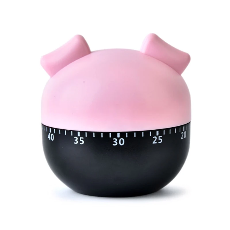 Mechanical Kitchen Timer 60 Pig Timer for Time Management Reminder for Classroom, Home, Study, Dropship