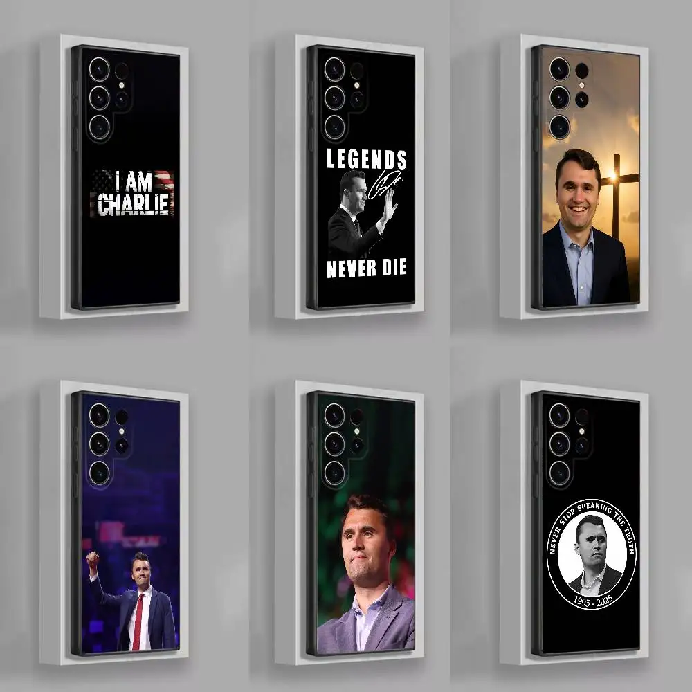 

Legends C-Charlie K-Kirk Phone Case For Samsung S25,S24,S21,S22,S23,S30,Ultra,S20,Plus,Fe,Lite,5G Black Box