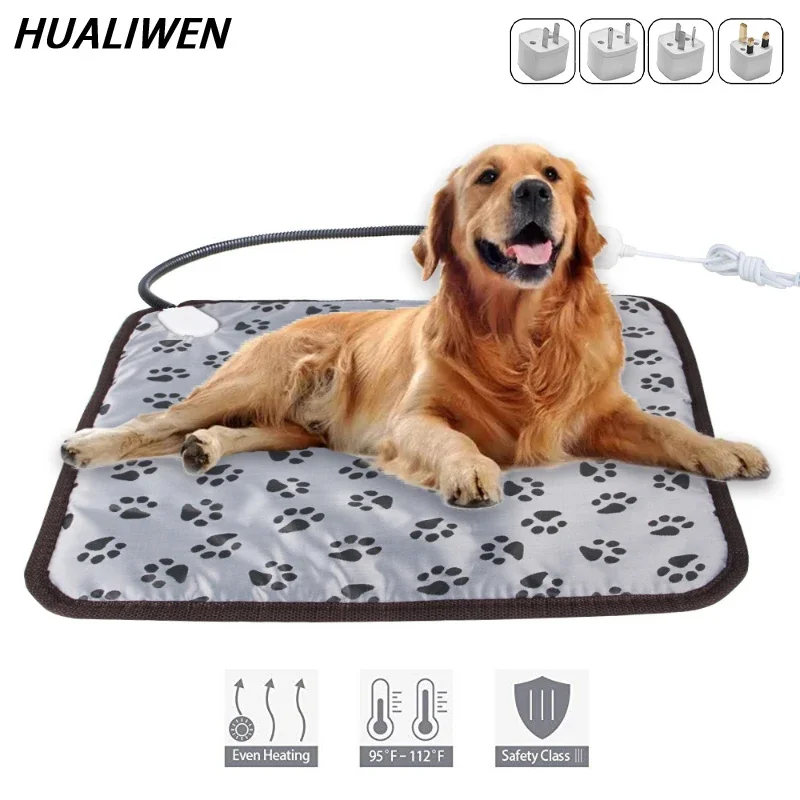 

Electric Blanket Heating Pad for Pet, Waterproof Bed Mat, Anti-Bite, Adjustable Temperature, Chair Cushion, Dog, Cat