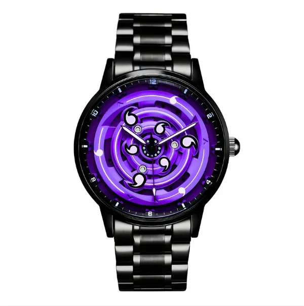 Unisex Gothic Skull Watch Stainless Steel Quartz Wristwatch Dark Anime Inspired Design Punk Fashion Casual Analog Timepiece