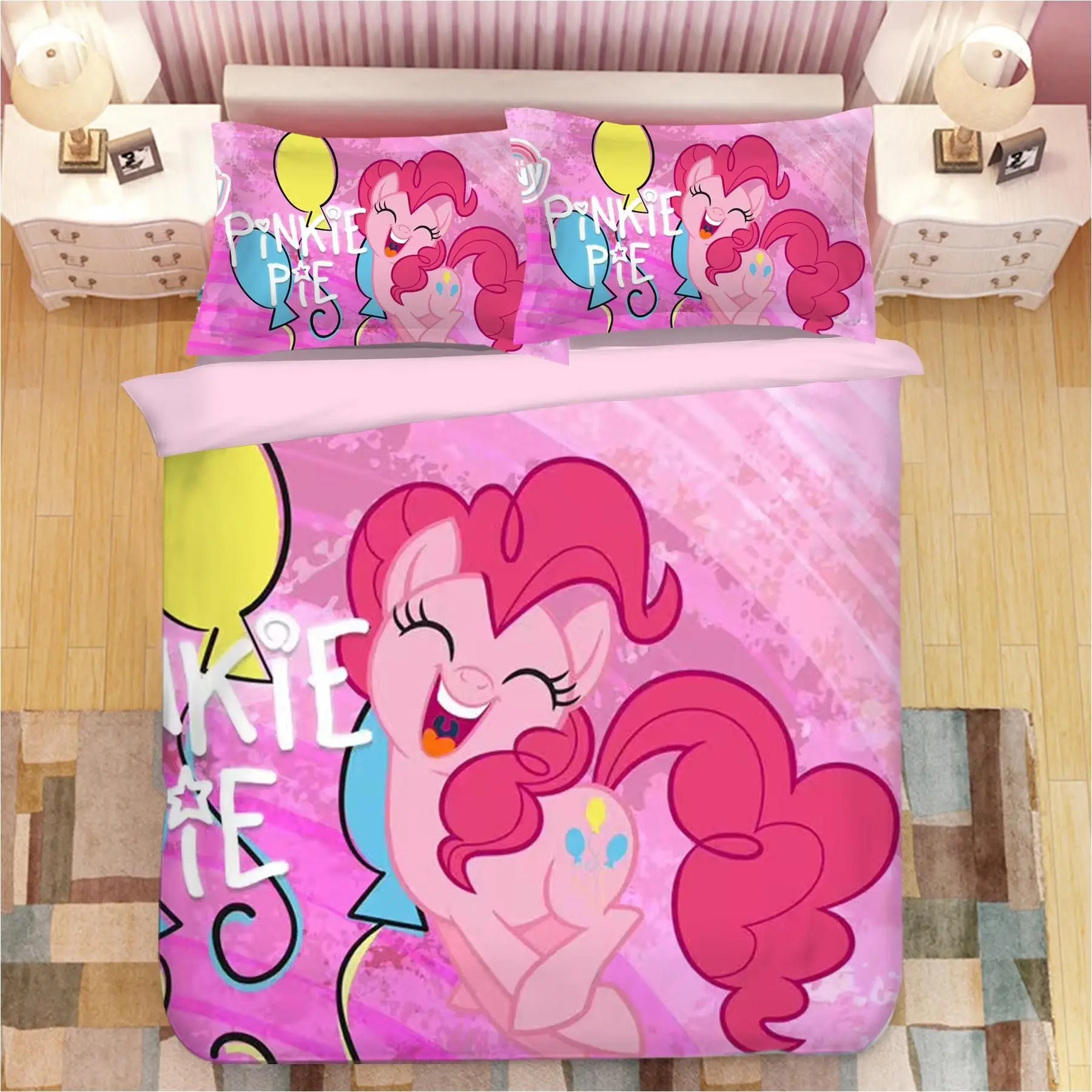 My Little Pony Bedding Sets Comforter Quilt Bed Cover Duvet Cover Pillow Case 2-3 Pieces Sets Kids Adult Bedroom Decor