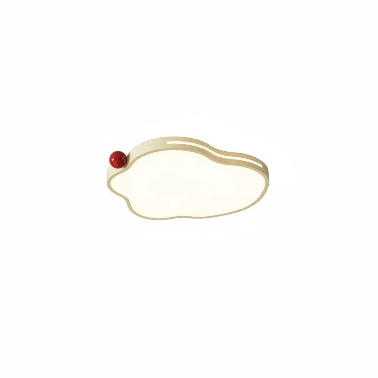 Cream Overhead Gentle Warm Visual Comfort Protection Overhead Light Minimalist Design for Living Room