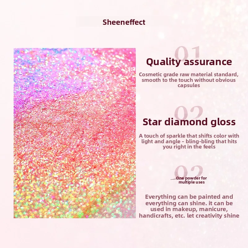 Sheeneffect Optical Chameleon Powder Pearl Long-lasting Explosion Delicate Glitter Eyeshadow Highlight Nail Versatile DIY