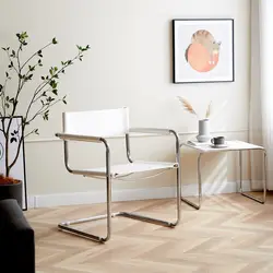 Silla de tubo de acero inoxidable para comedor, sillón nórdico de estilo Ins a la moda, de estilo nórdico medio antiguo, envío directo