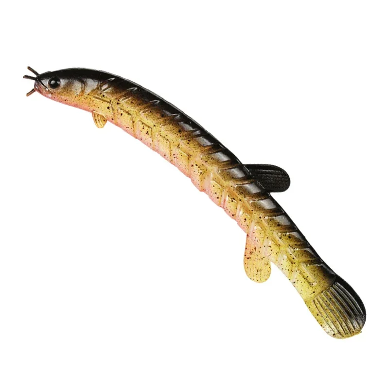 Floating Loach Soft Bait 5g Swing Wobbler Fishbone Joint Loach Soft Fishing Lures Crankbait for Metal Head Jig Perch Mandarin