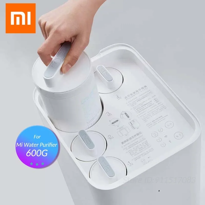 Xiaomi Mi RO Osmos Terbalik 600G Filter Karbon Aktif Elemen Filter Katun PP untuk Pemurni Air 400G/600G Filtrasi Dapur