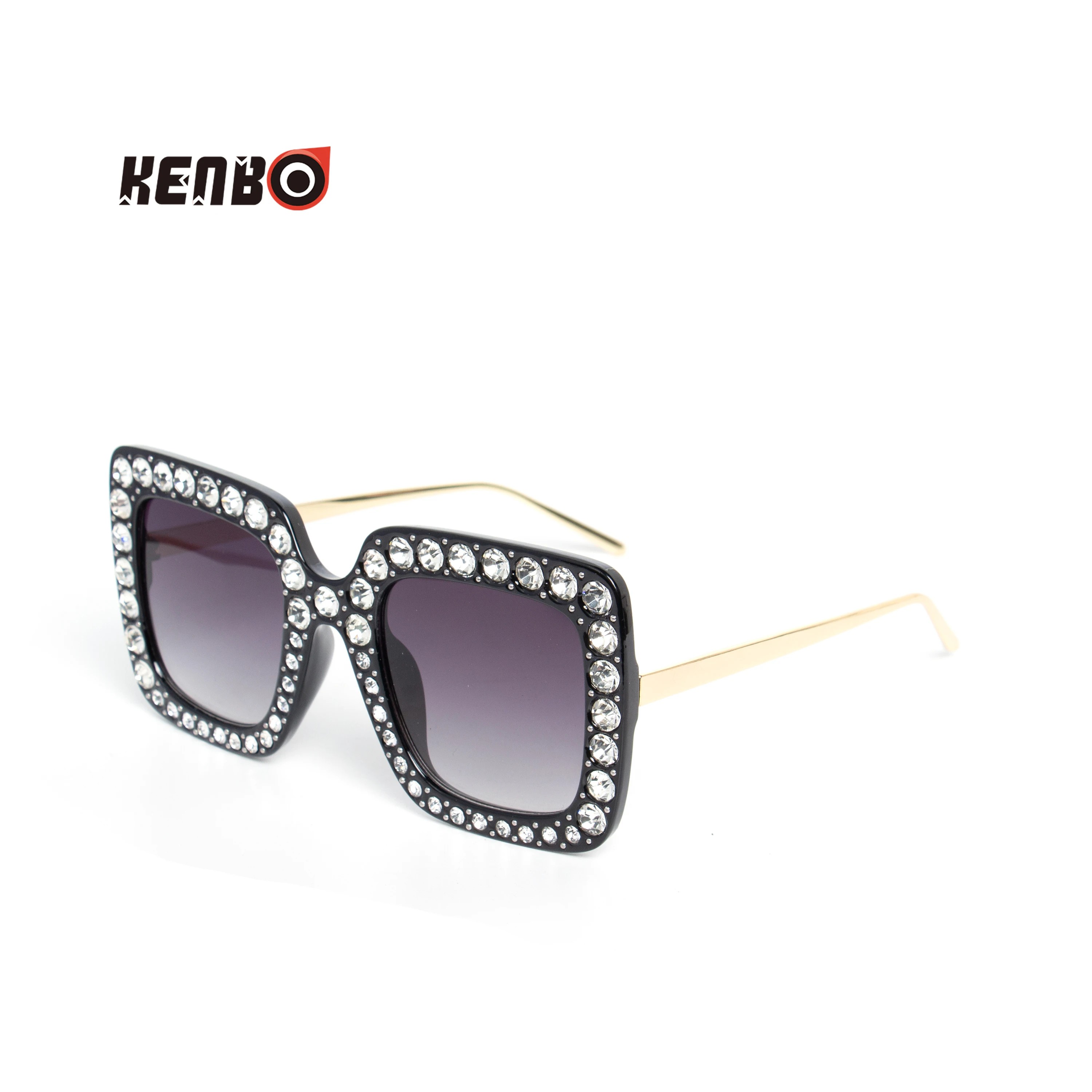 Diamond Oversized Sunglasses Big Square Frame Oversized Sunglasses Crystal Eyewear Retro Rhinestone Frames Eyeglasses