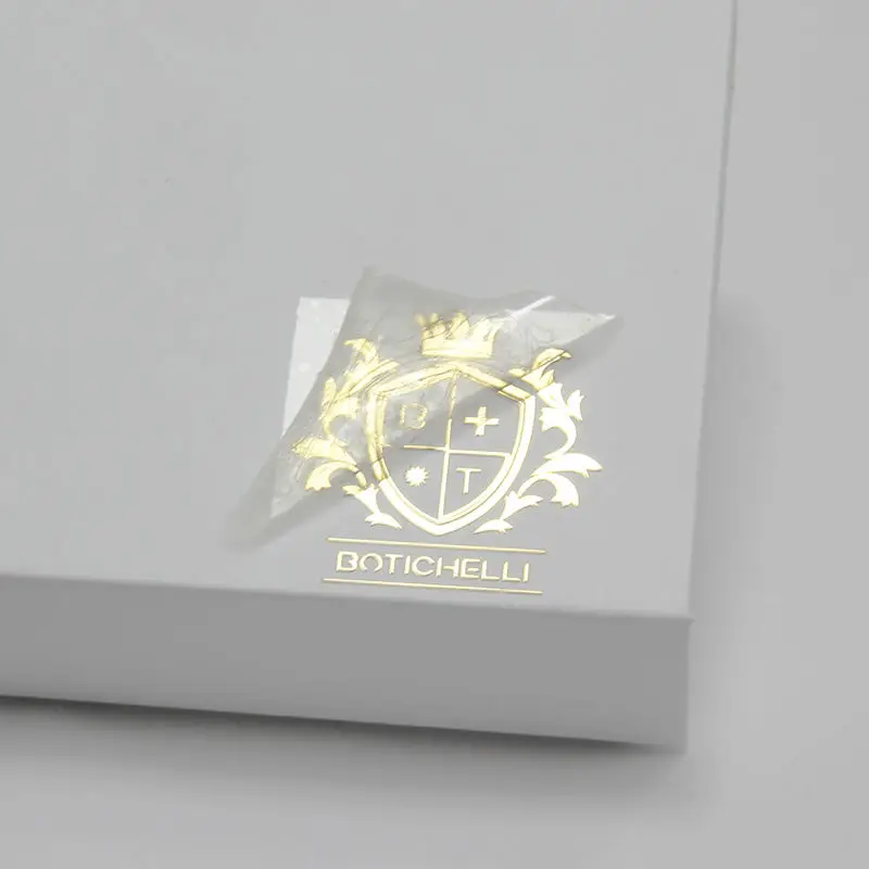 Custom Crystal Stickers Waterproof Silver Foil 3D Hot Stamping Personalized Logo Transfer Labels For Brand Packaging Decoration