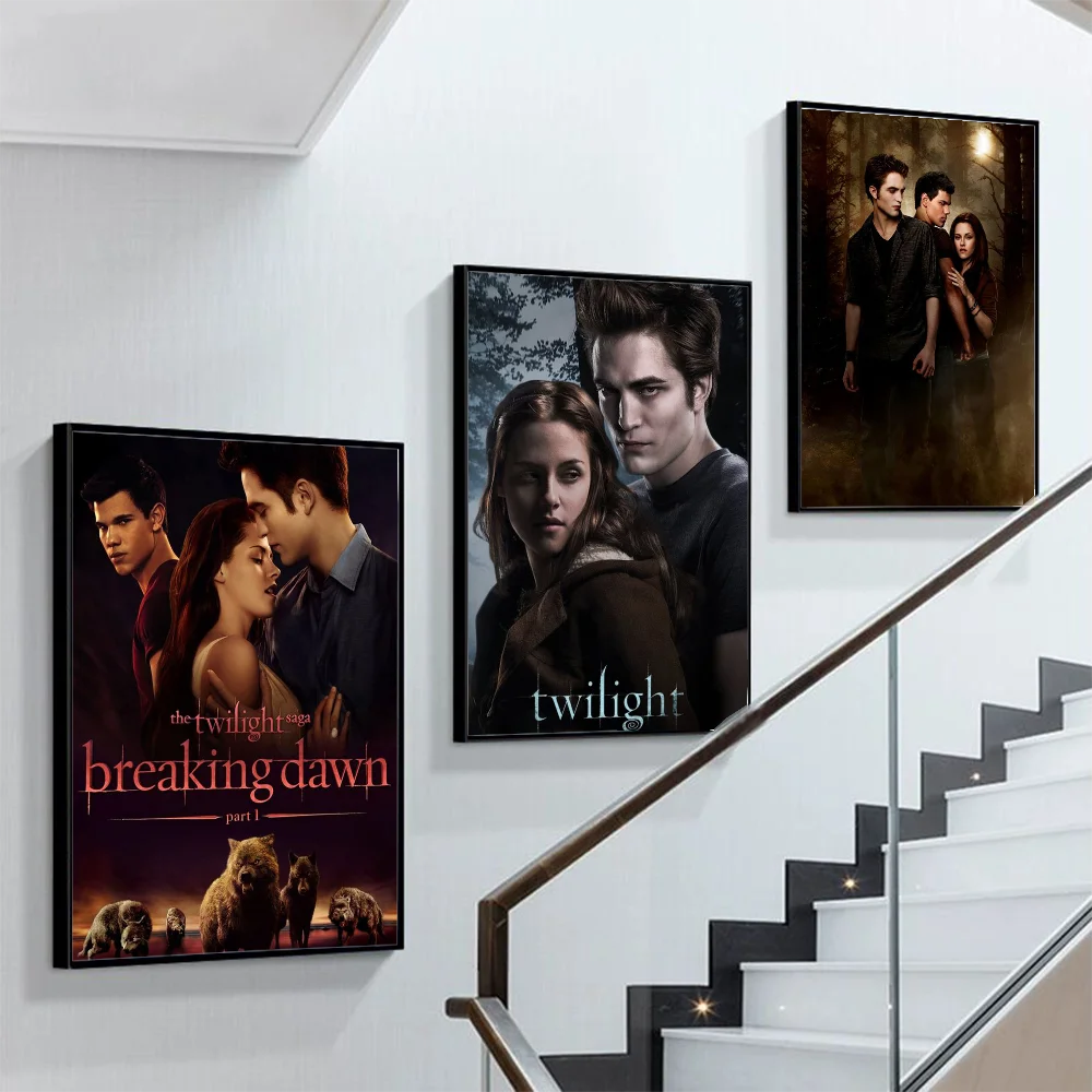 

Movie Twilight Poster Self-adhesive Art Poster Retro Kraft Paper Sticker DIY Room Bar Cafe Vintage Decorative Painting