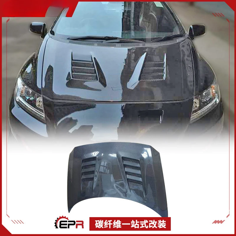 

For Honda CRZ ZF1 Carbon Fiber A-Type Multi-Hole Front Engine Hood - Heat Dissipation Modification