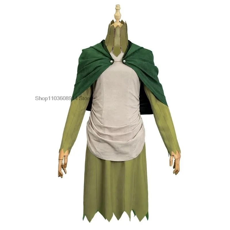 Anime Delicious in Dungeon Mithrun Cosplay Costume Ears Wig Uniform Cloak Neckwear Captain Mithrun Halloween Party Women Men Cos