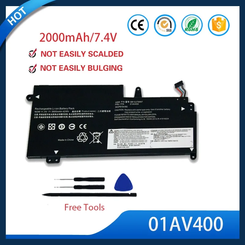 

Premium 01AV4010 Li-Polymer Battery For Lenovo ThinkPad S2 Series 01AV436 11.4V Internal Battery