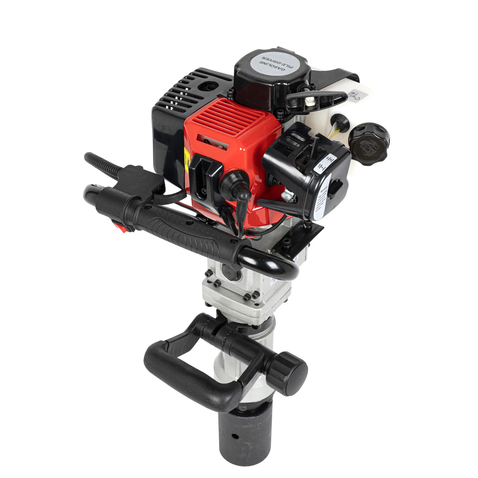 32.6cc Gasoline Post Driver 0.9kW, 2-Stroke Fence Post Driver With 2 Sleeves, for Fence Post Gardening