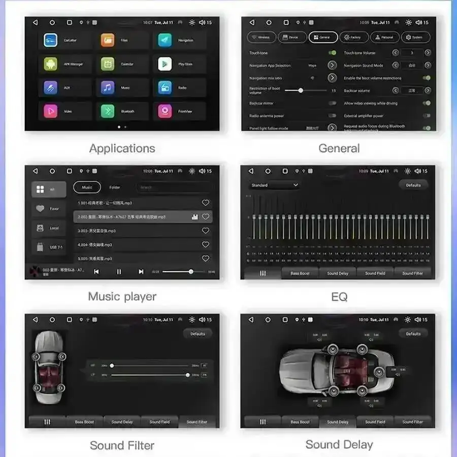 New Carplay Android 15 CarPlay Radio For Kia Sorento 2009-2012 GPS Navigation Touch Screen Multimedia Player Stereo Car Auto
