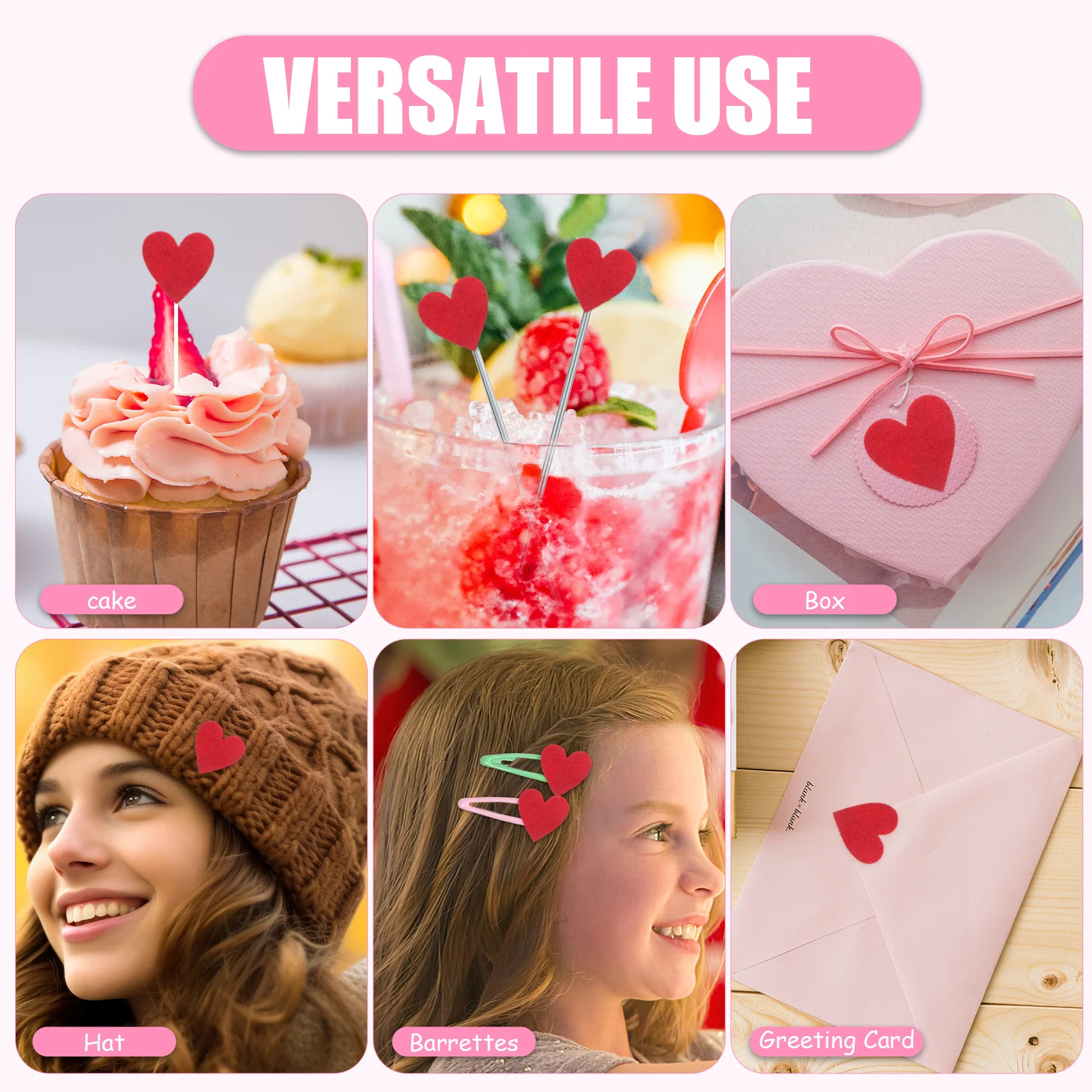 

200Pcs Red Balls DIY Craft Decorations for Bouquet Garland String Hang Supply Wedding Valentine Anniversary Festive