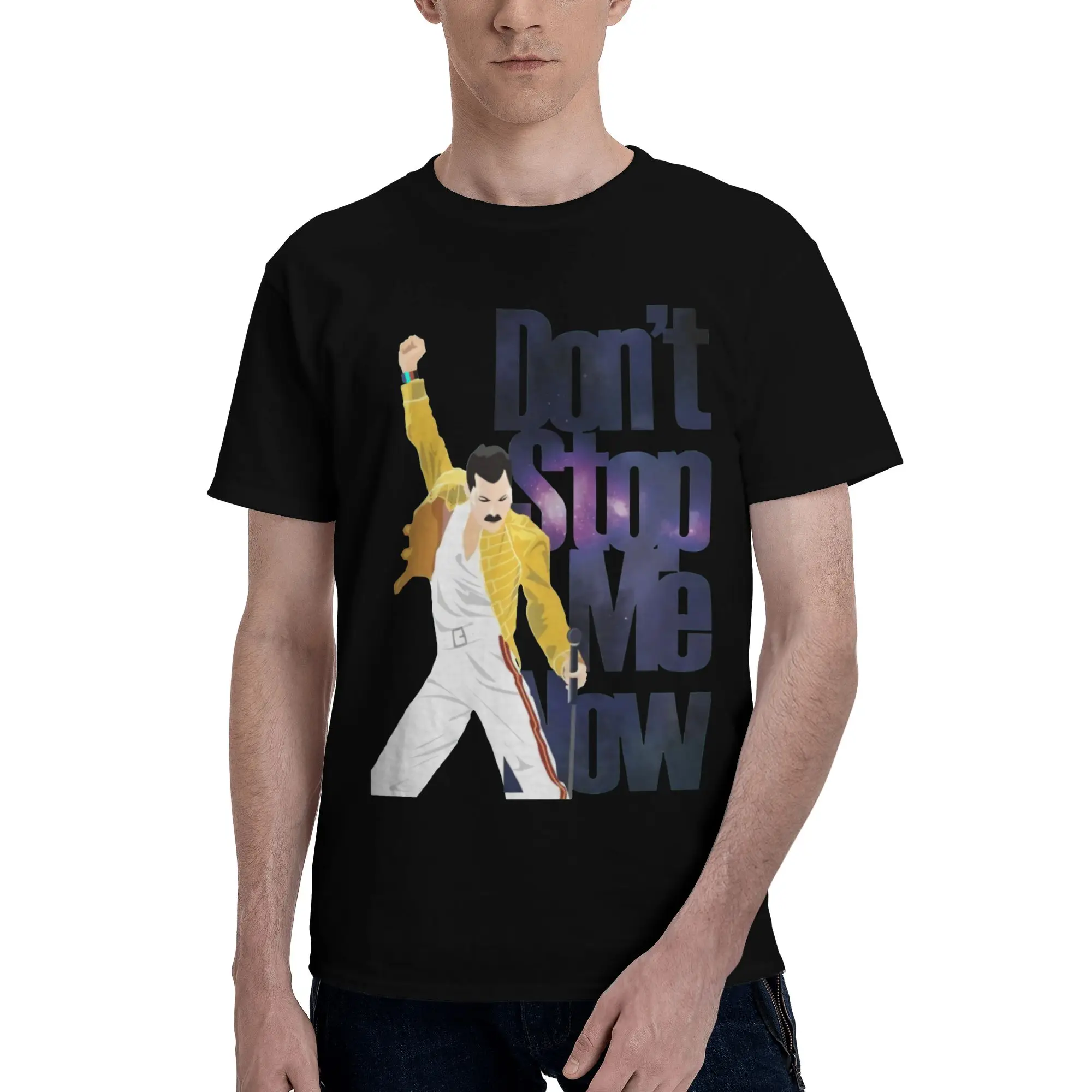 Freddie Mercury Freddie Mercury Queen Ultra-Minimalist Reversible T-shirt Solid Color Minimalism Short Sleeve