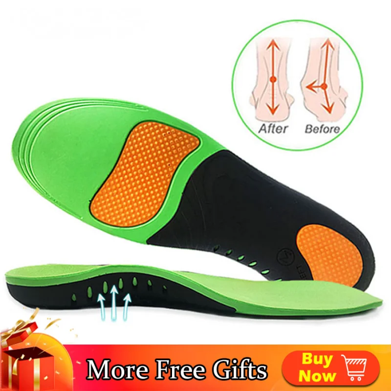 Eva Orthopedic Insole Unisex Outdoor Hiking Travel Essentials X/o Leg Correction Flat Arch Support Sports High Elastic Cushion