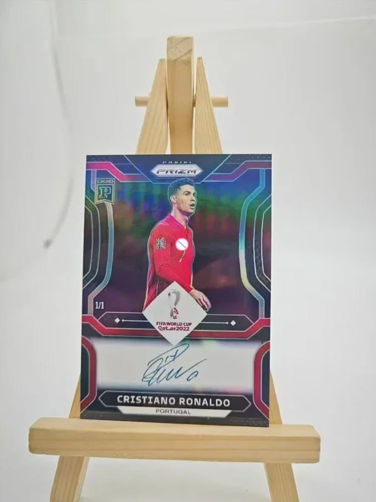 メッシ ロナウド サイン入り サッカー コレクタブルカード