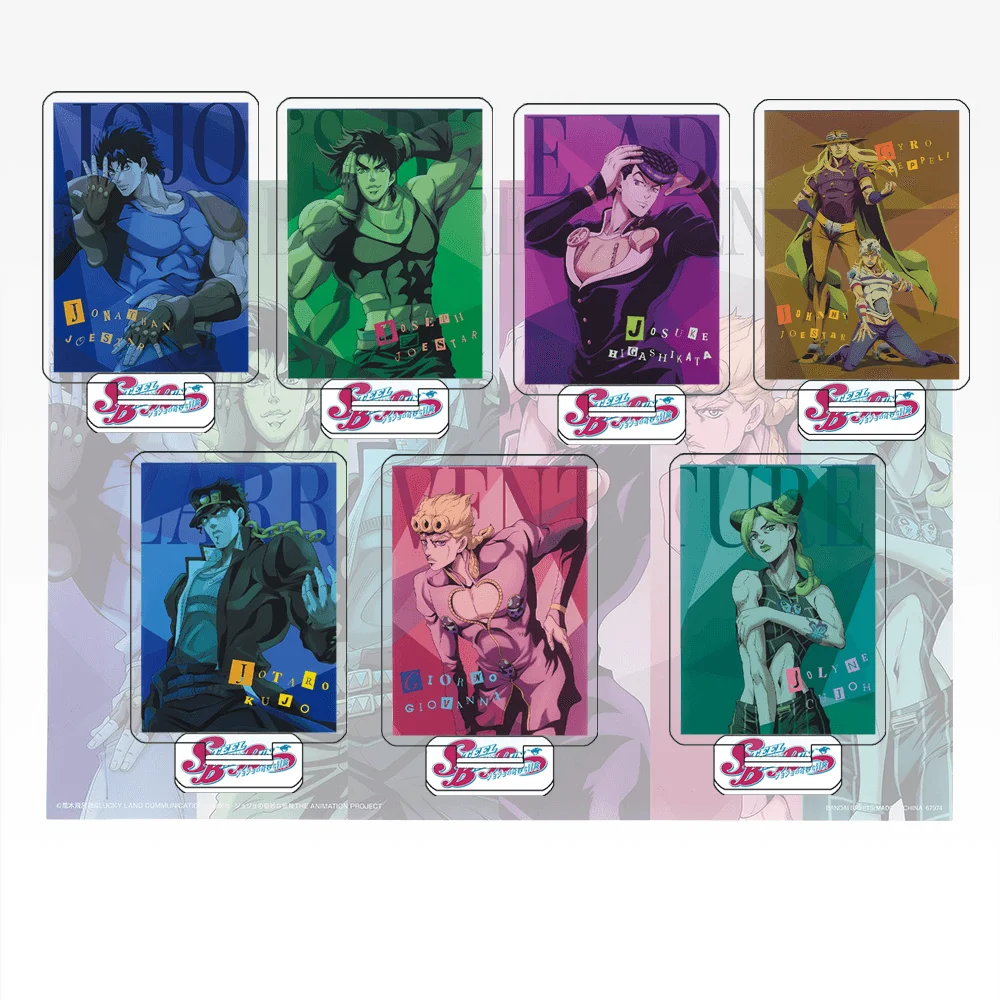Jonathan Joestar JoJo's Bizarre Adventure 10cm Acrylic Stand Keychain Blue Theme Anime Boy Figure With Base Desk Decor Gift!