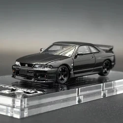 FH 1:64 Skyline GTR R33 BCNR33 Carbon Black Diecast Car Model Collection Miniature Toys Focal Horizon