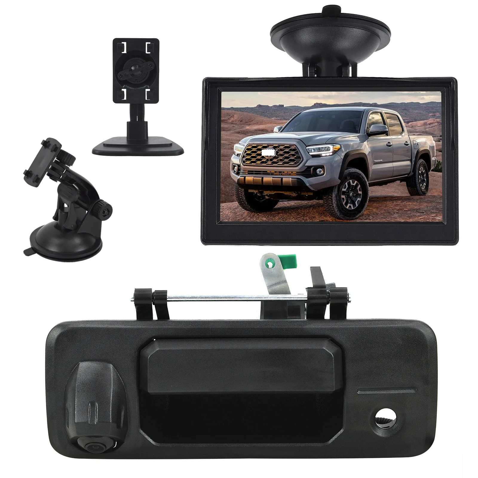 

1Pc Car Tailgate Handle 690900C090 Fit For Toyota Tundra 2014-2020 Tacoma 2016-2020 With Camera Hole Keyhole Auto Replacement