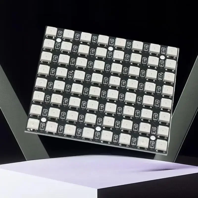 1Pcs Built In Full-color Driver Color Light Development Board WS2812 LED 5050 RGB 8x8 64 Bit LED Matrix Module For Arduino