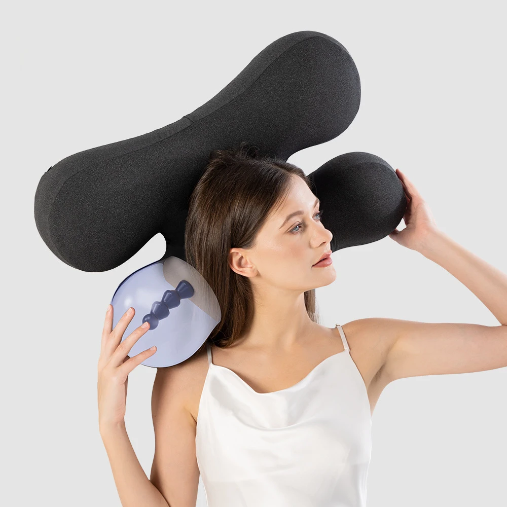 Adjustable Ergonomic Neck Pillow Dual-Height Cervical Neck Pillow for Pain Relief 3D Ergonomic Support for Side Minimalist Style