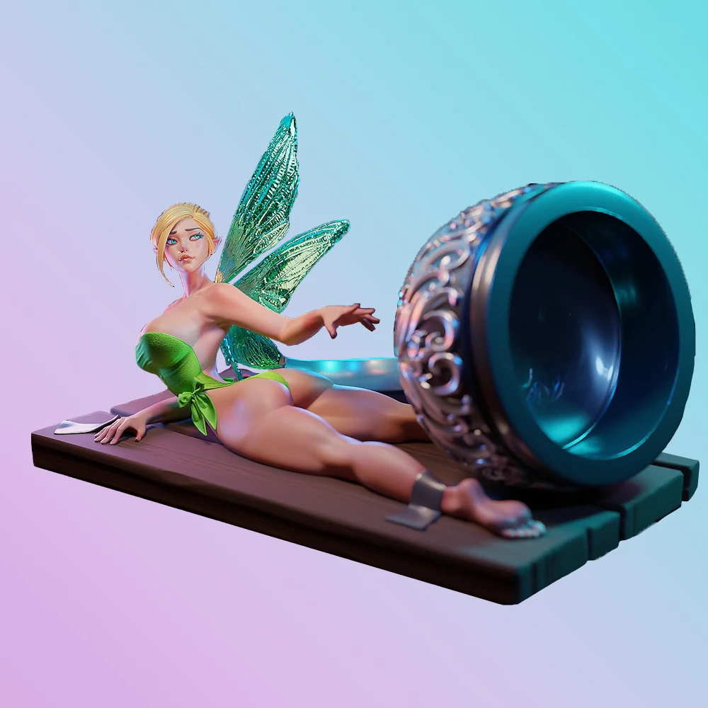 

1/18 Unpainted Fantasy Winged Girl Resin Kit - DIY Custom Painting Model for Collectors Enchanted Figure (A858)