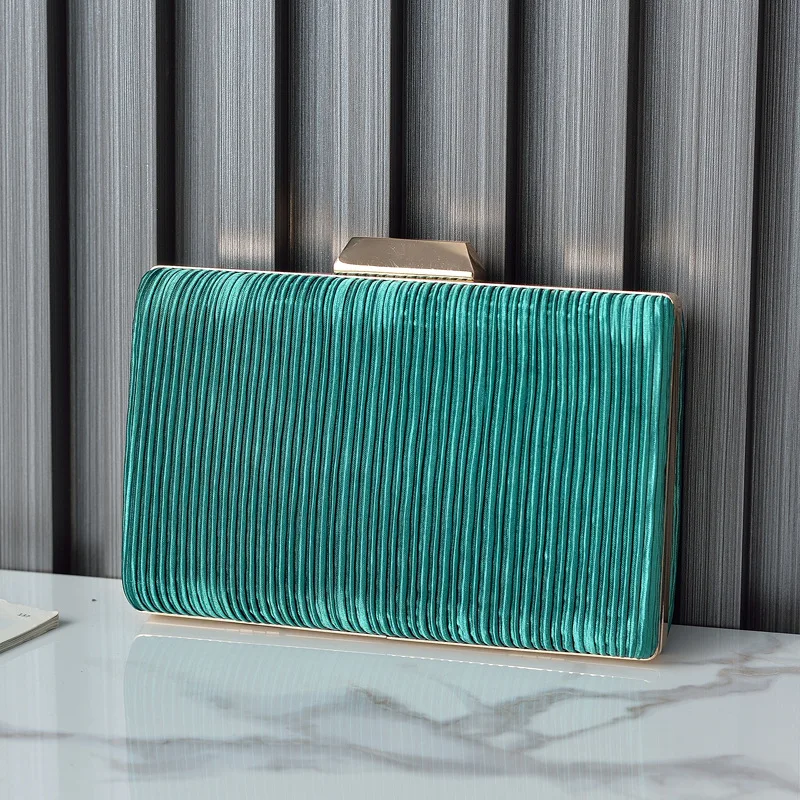 Green Stripe Clutch Purse and Handbags for Ladies 2024 Hot Luxury Designer Evening Wedding Phone Bag Crossbody Shoulder Wallets