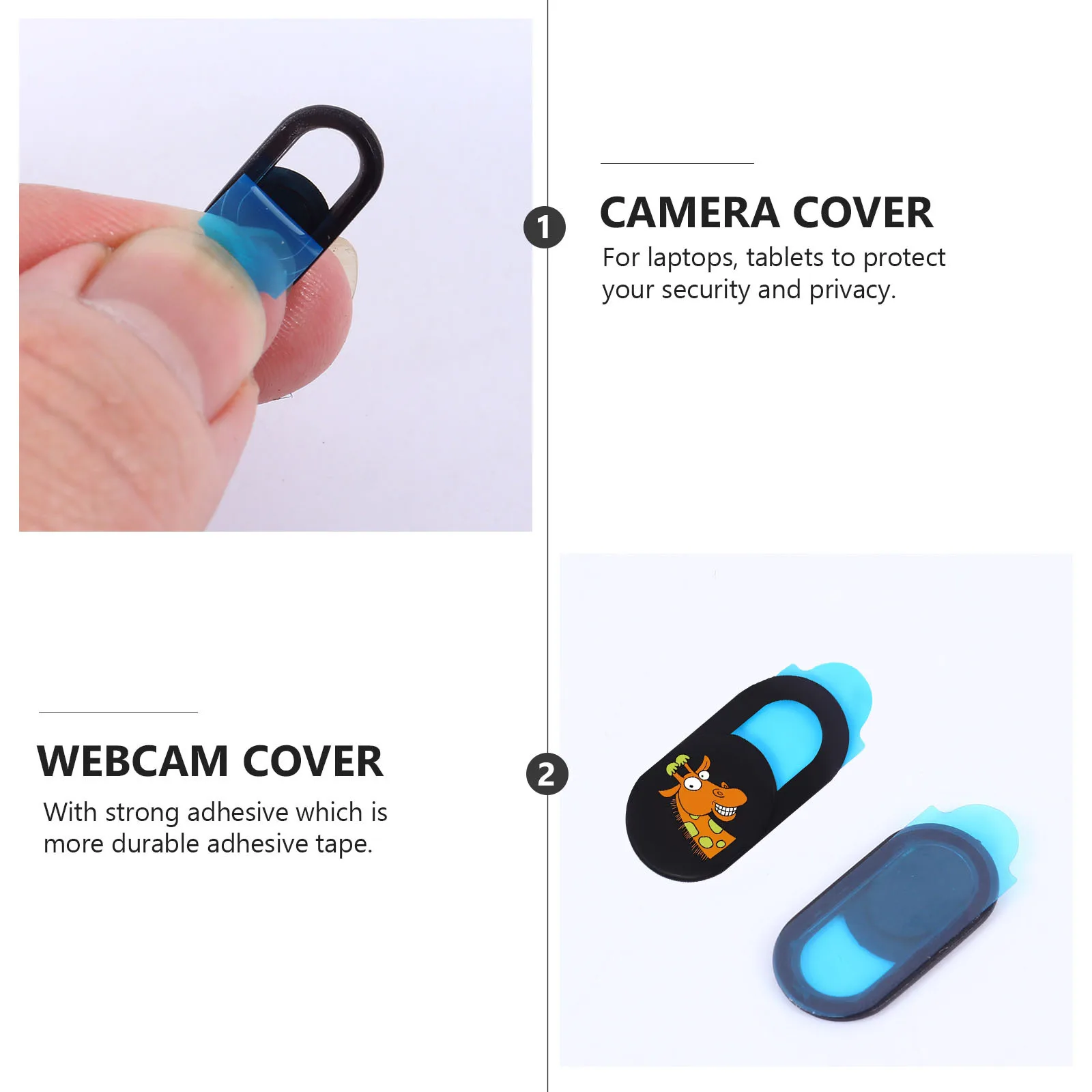 

3Pcs Webcam Cover Slider Privacy Cover for Laptops Tablets Easy Finger Movement Security Slide