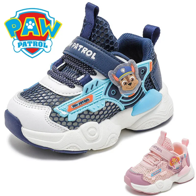 Taglia 23-30 Paw Patrol Chase Baby Toddler Shoes for Boys Girls Children scarpe sportive Mesh Sneakers Casual traspiranti scarpe da corsa