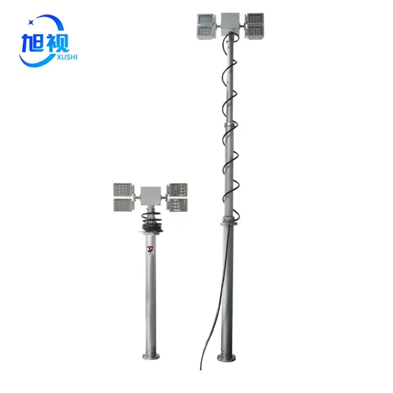 1000w Led Tower Light 12meter 3.5m Vehicle Mounted Led Light Tower Portable Building