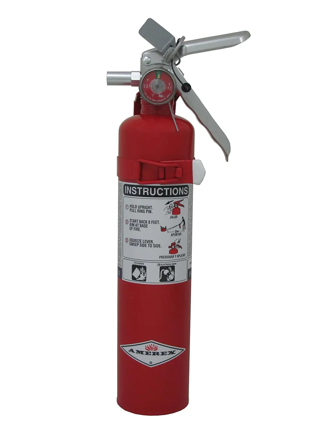 

2.5 lbs Purple K Fire Extinguisher for Class B and C Fires, 10-Second Discharge